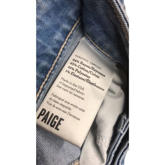 261. Paige midrise medium wash skinny jeans Sz 27 - Picture 3 of 6